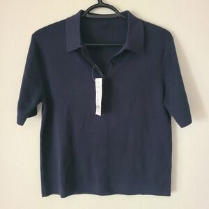 Uniqlo Dark Blue Short Sleeve Polo Shirt